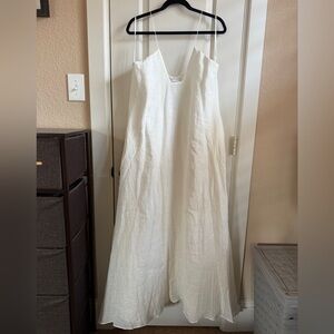 Massimo Dutti Linen Blend Maxi Dress